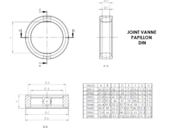 Joint de rechange pour vanne DIN papillon - EPDM – Image 2